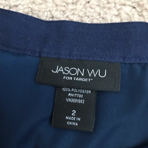 SOLD - Jason Wu Navy accordion floral skirt. Sz 2. - Picture 5 of 5